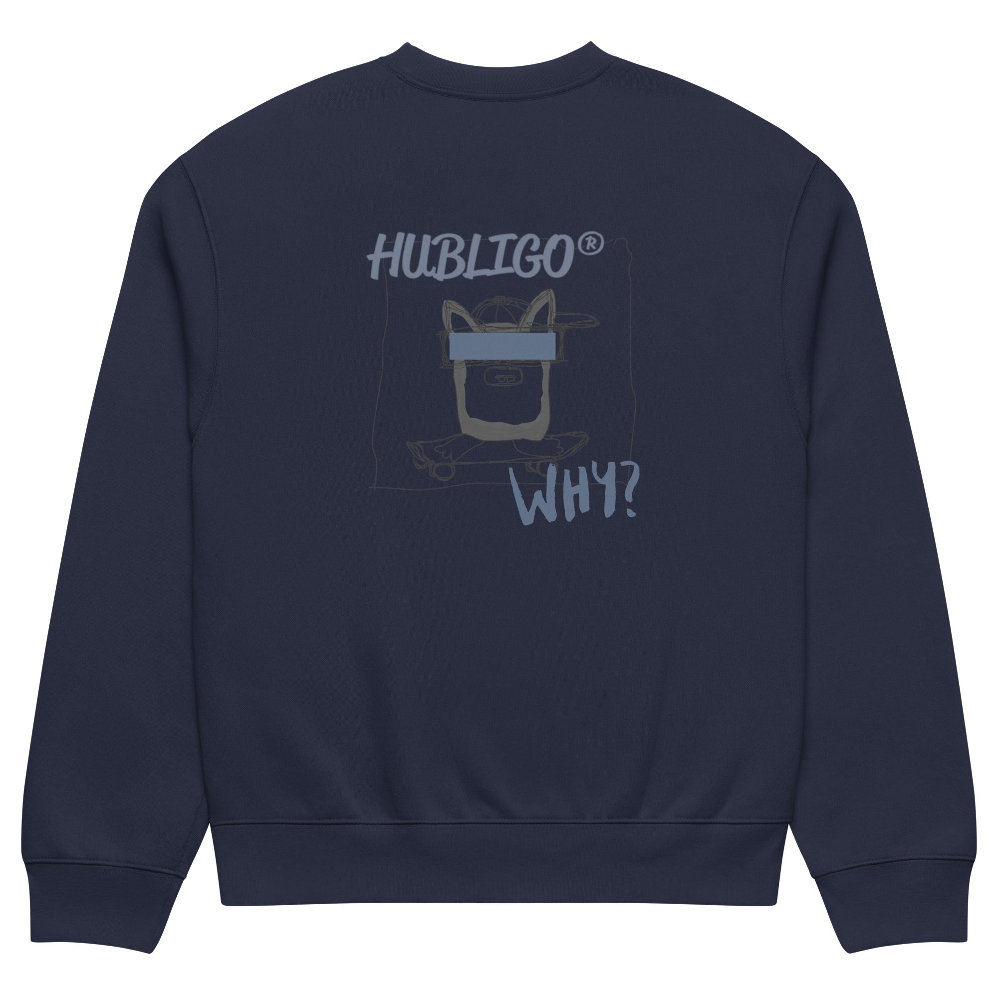 Hubligo_Hoodi_oversize & heavy blue_unisex-navy-back0