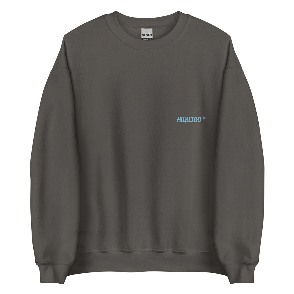 Hubligo_Sweatshirt_unisex-charcoal-H_front0