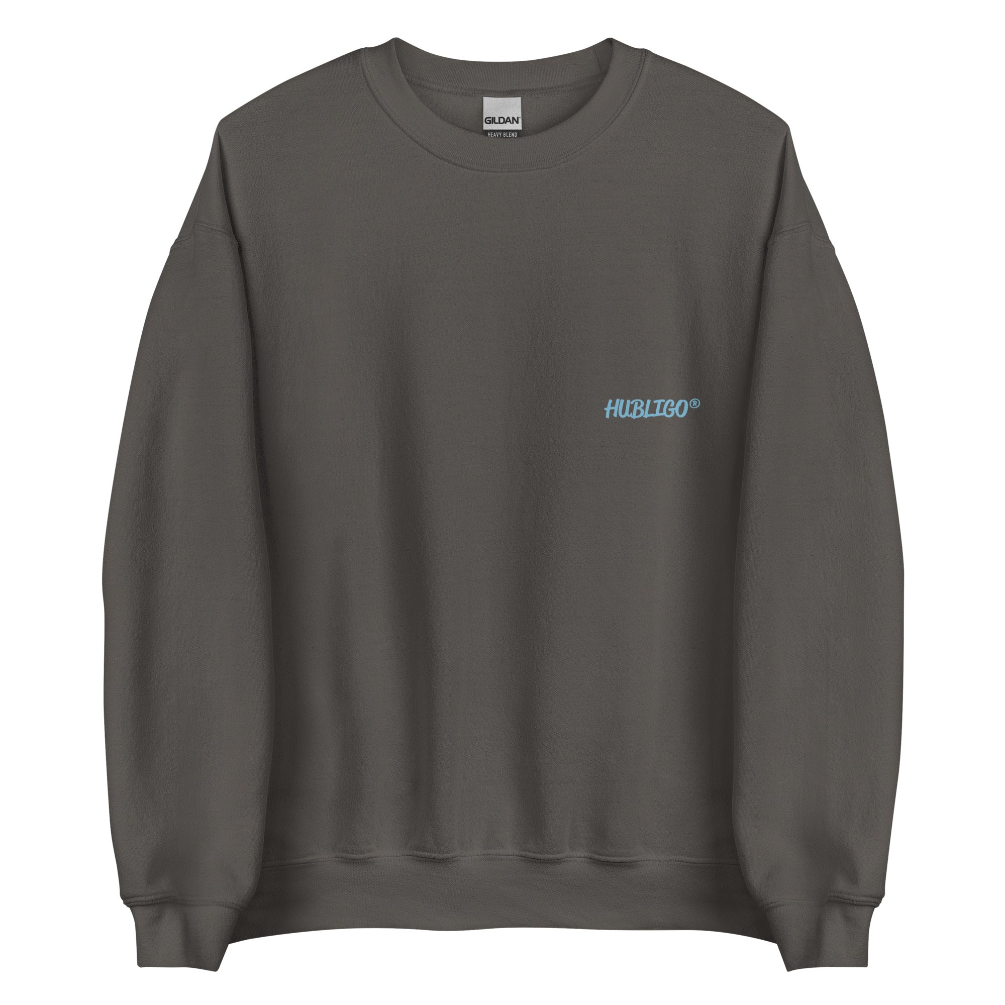 Hubligo_Sweatshirt_unisex-charcoal-H_front0