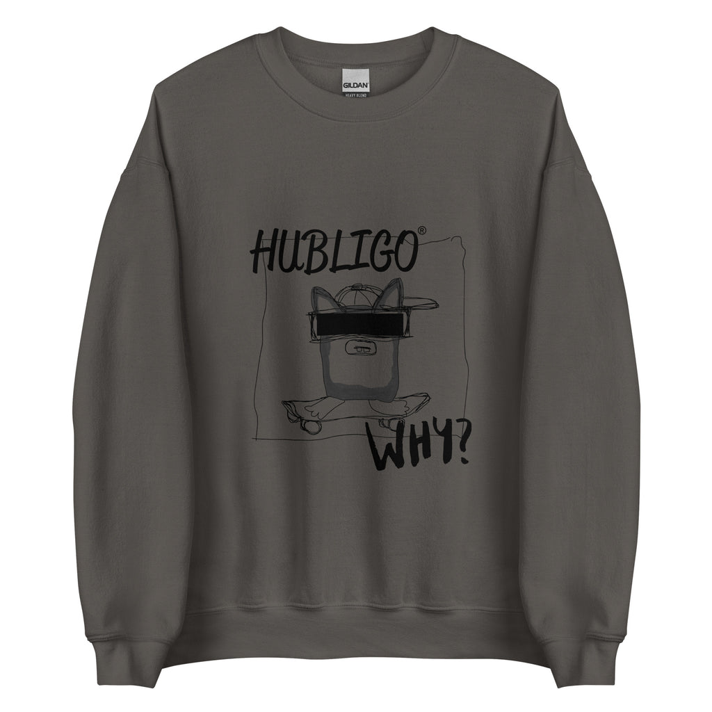 Hubligo_Sweatshirt_unisex-charcoal_S_front0
