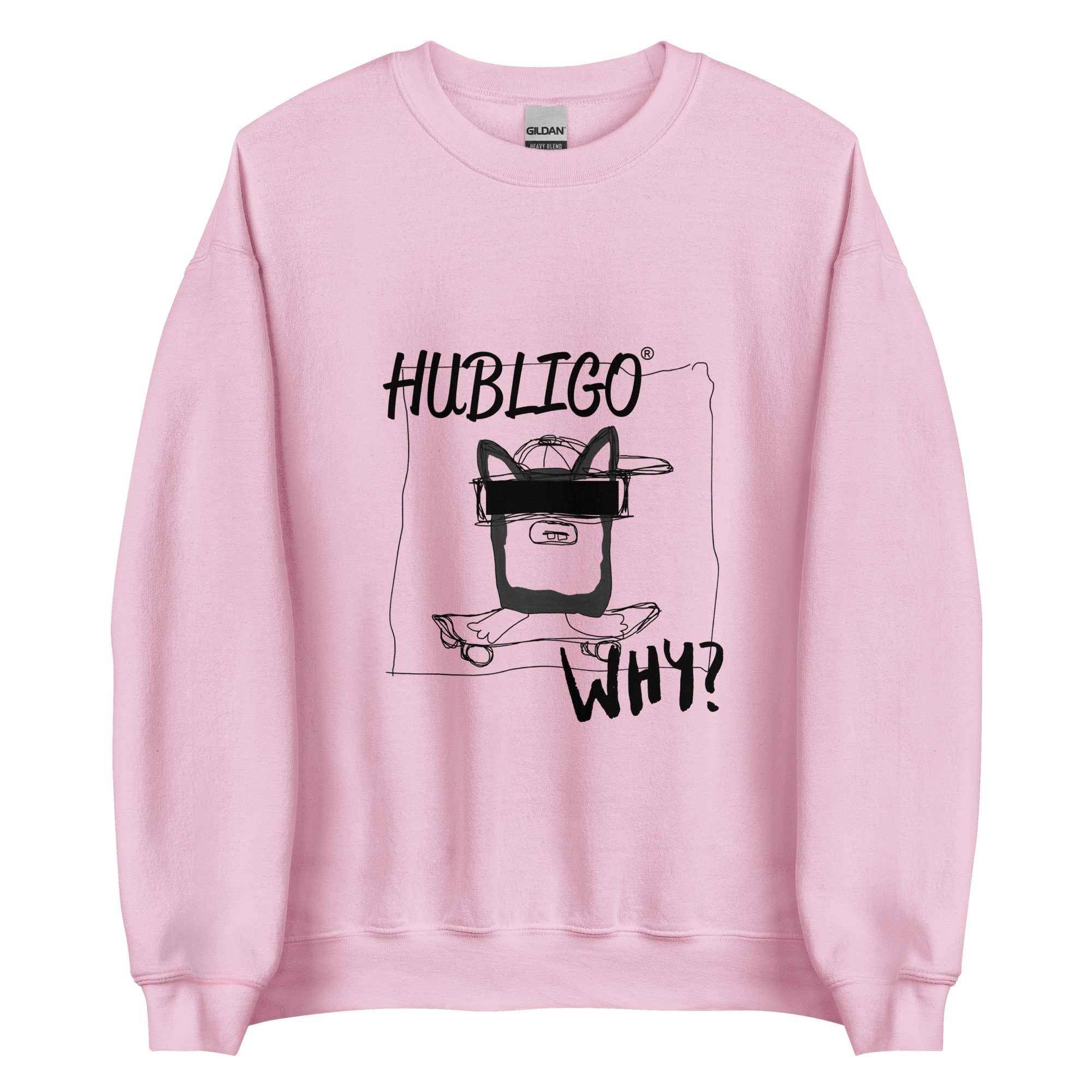Hubligo_Sweatshirt_unisex-light-pink_S_front0
