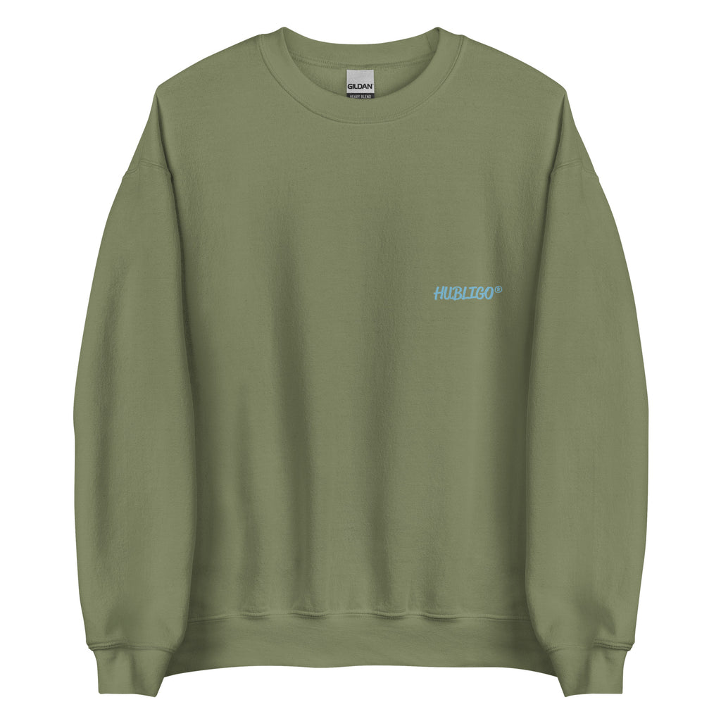 Hubligo_Sweatshirt_unisex-military-green_H_front0
