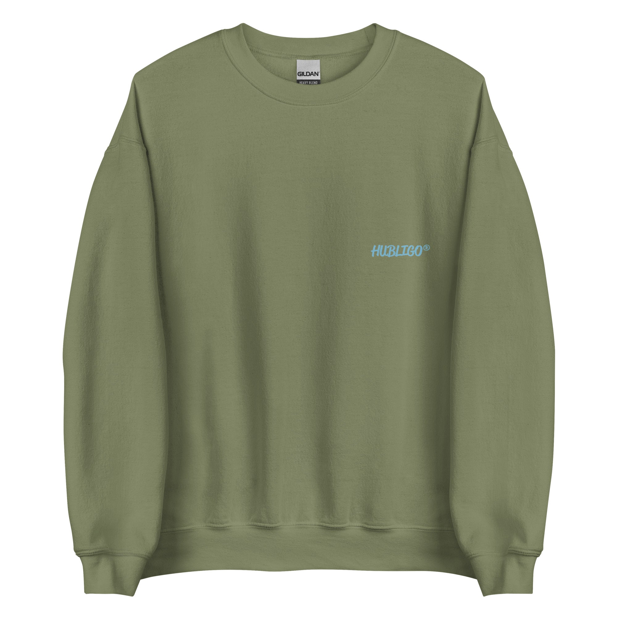 Hubligo_Sweatshirt_unisex-military-green_H_front0