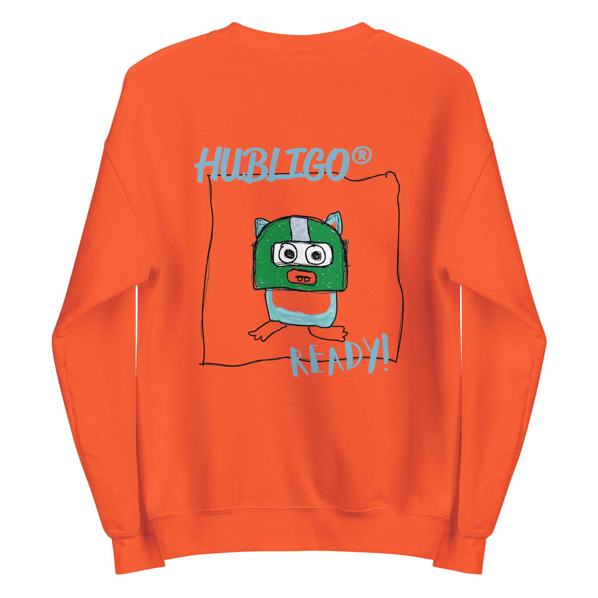 Hubligo_Sweatshirt_unisex-orange_H_back0