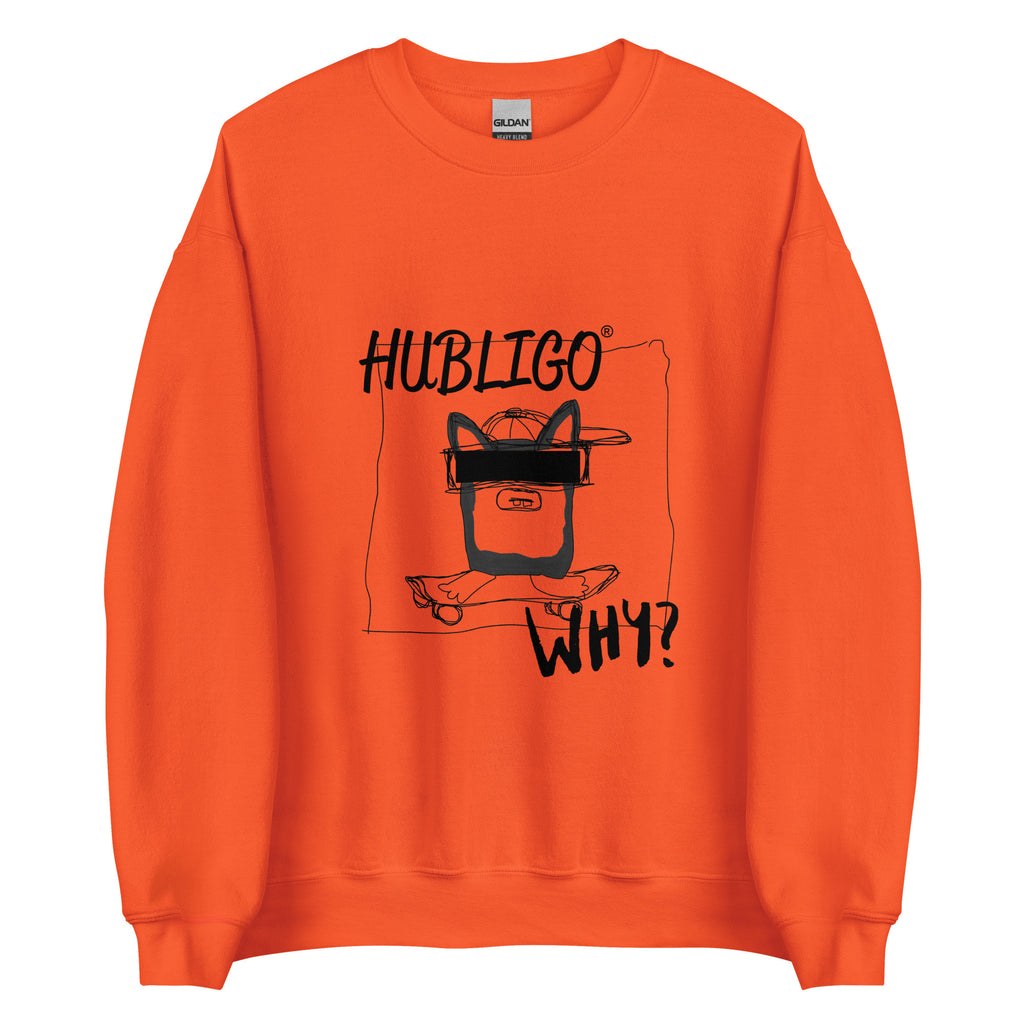 Hubligo_Sweatshirt_unisex-orange_S_front0