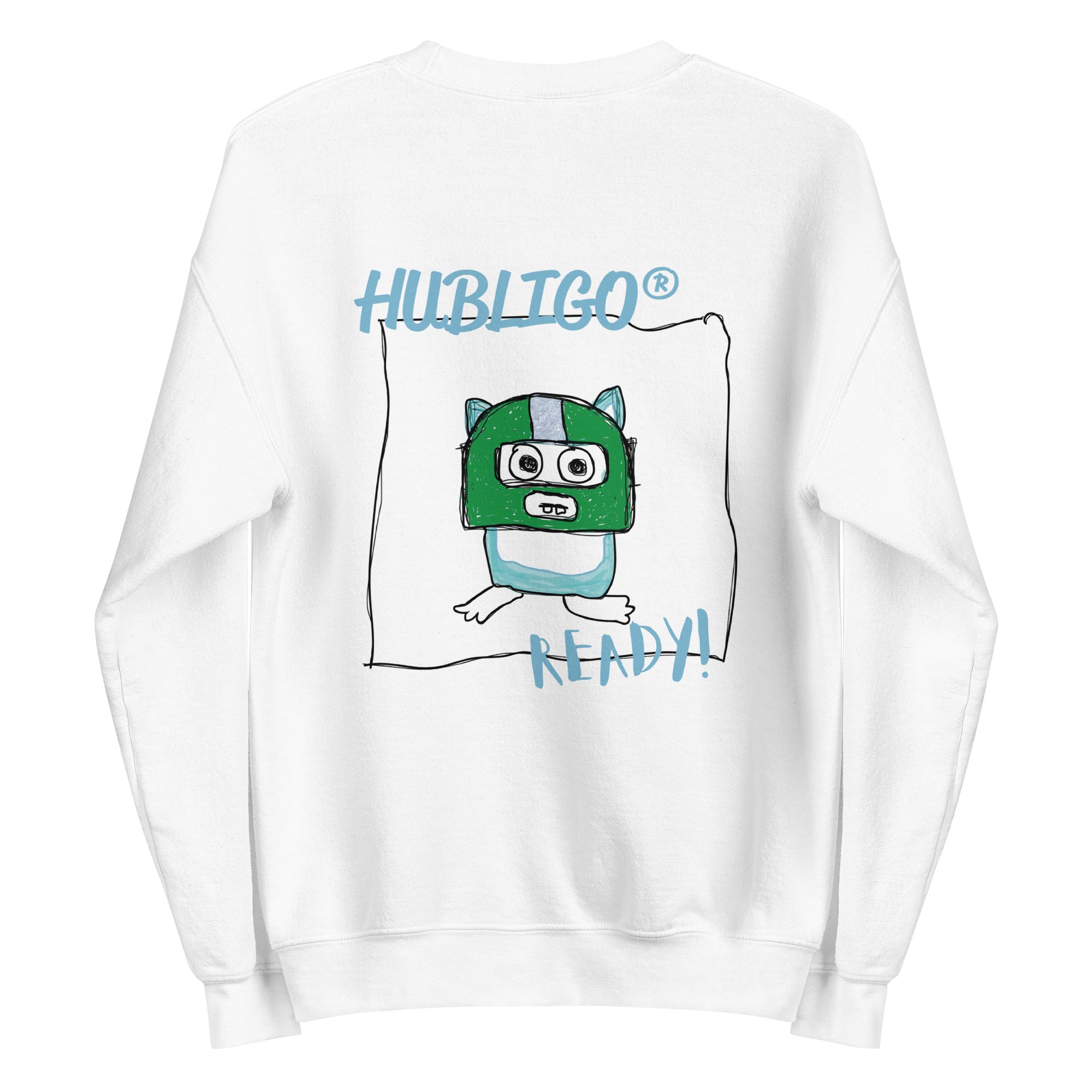Hubligo_Sweatshirt_unisex-white_H_back0