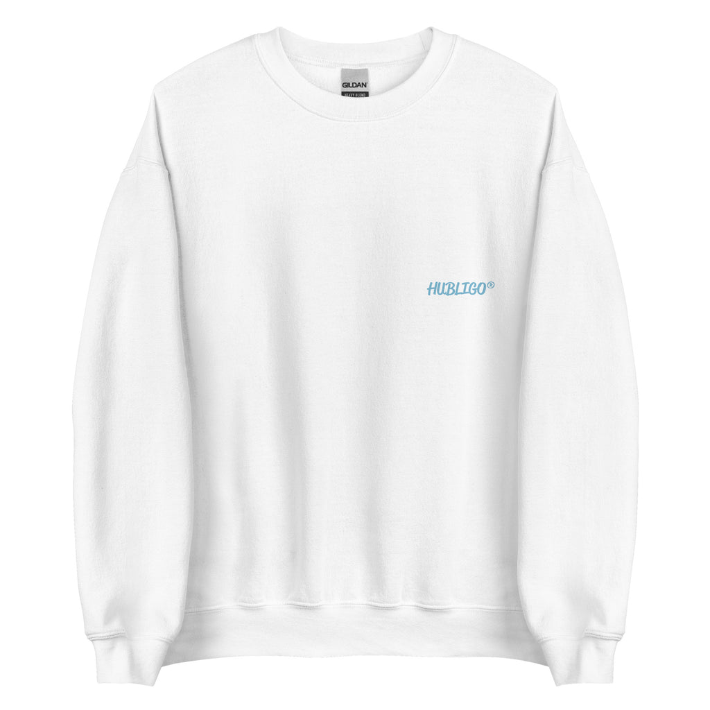 Hubligo_Sweatshirt_unisex-white_H_front0