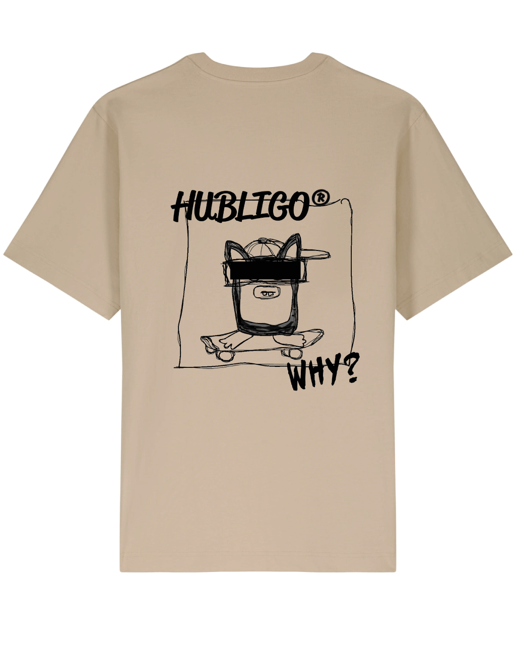 TSHIRT HUBLIGO SKATER oversized faded