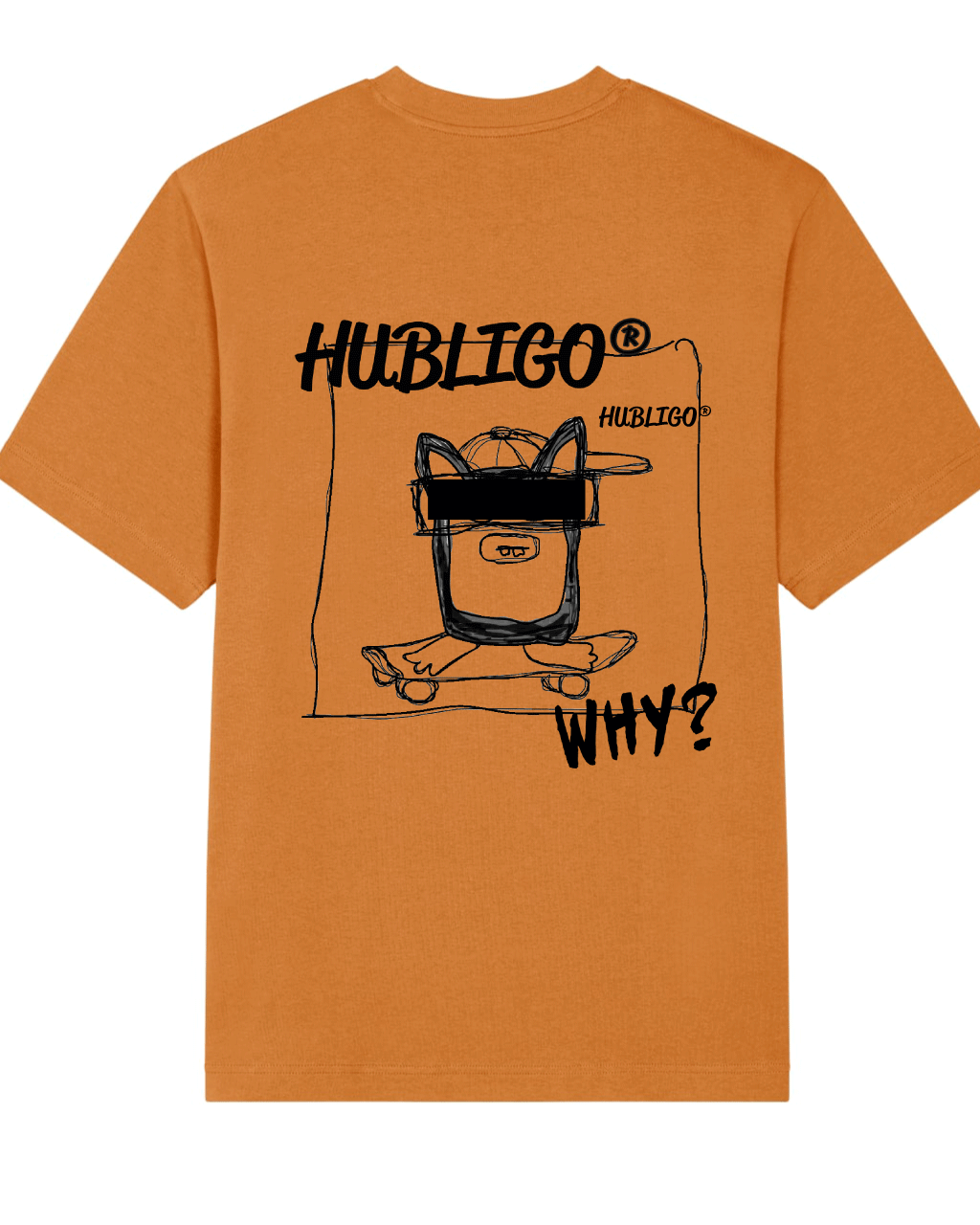TSHIRT HUBLIGO SKATER oversized faded