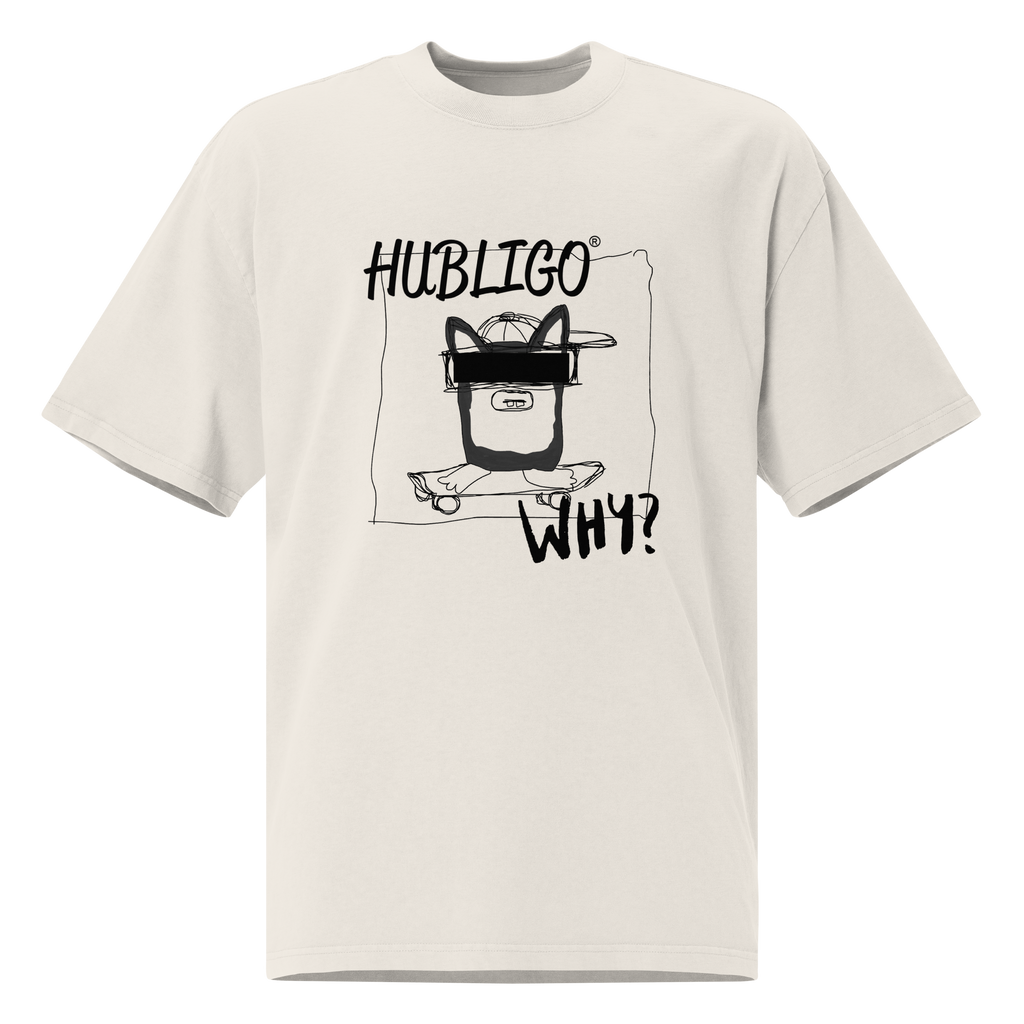 TSHIRT HUBLIGO SKATER oversized faded