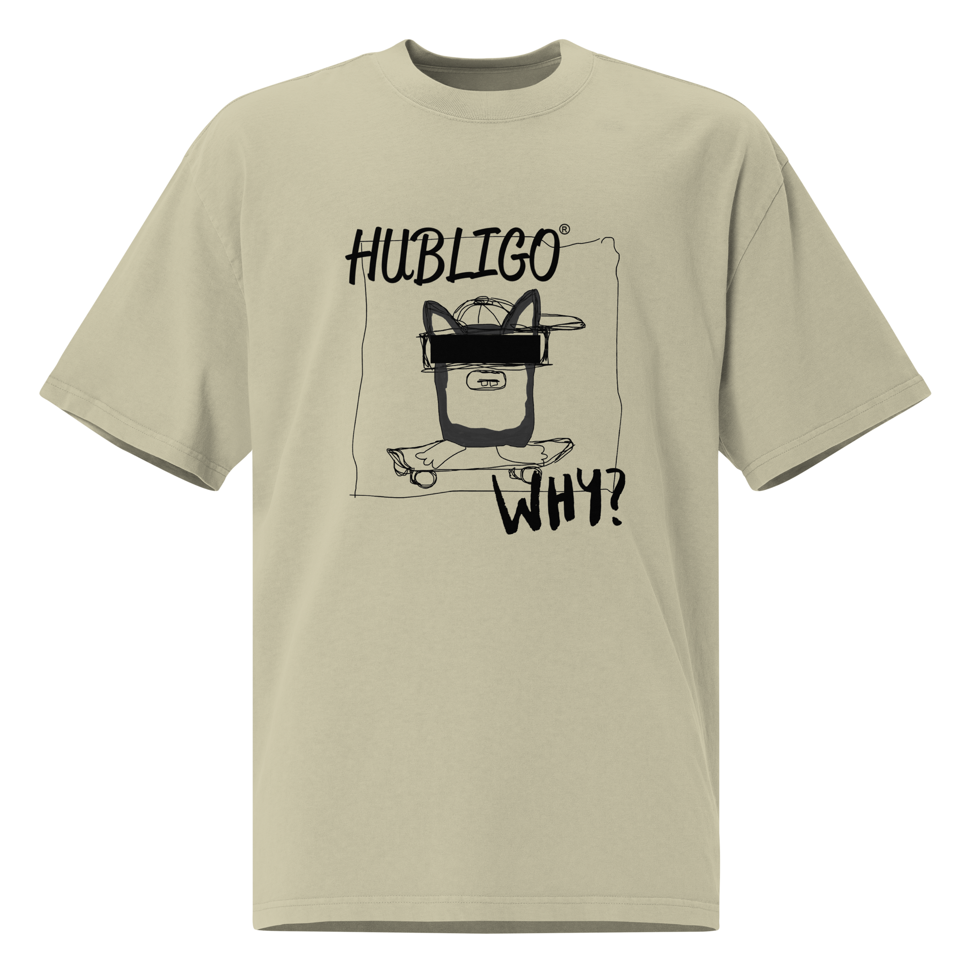 TSHIRT HUBLIGO SKATER oversized faded