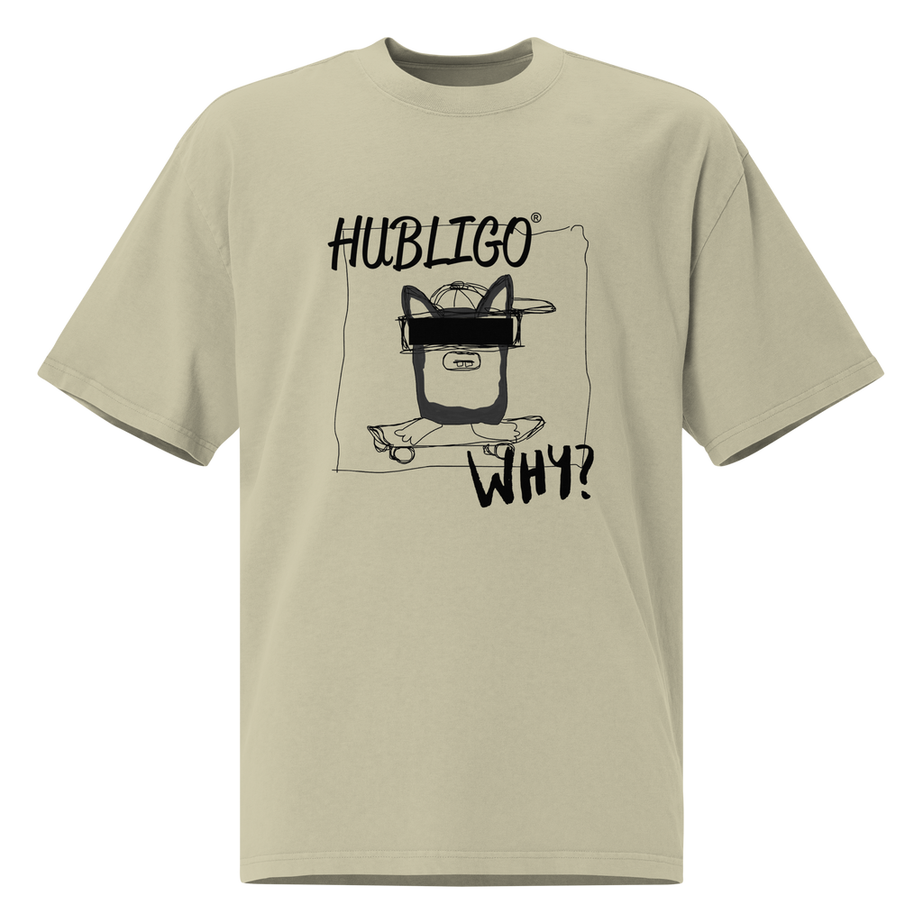 TSHIRT HUBLIGO SKATER oversized faded