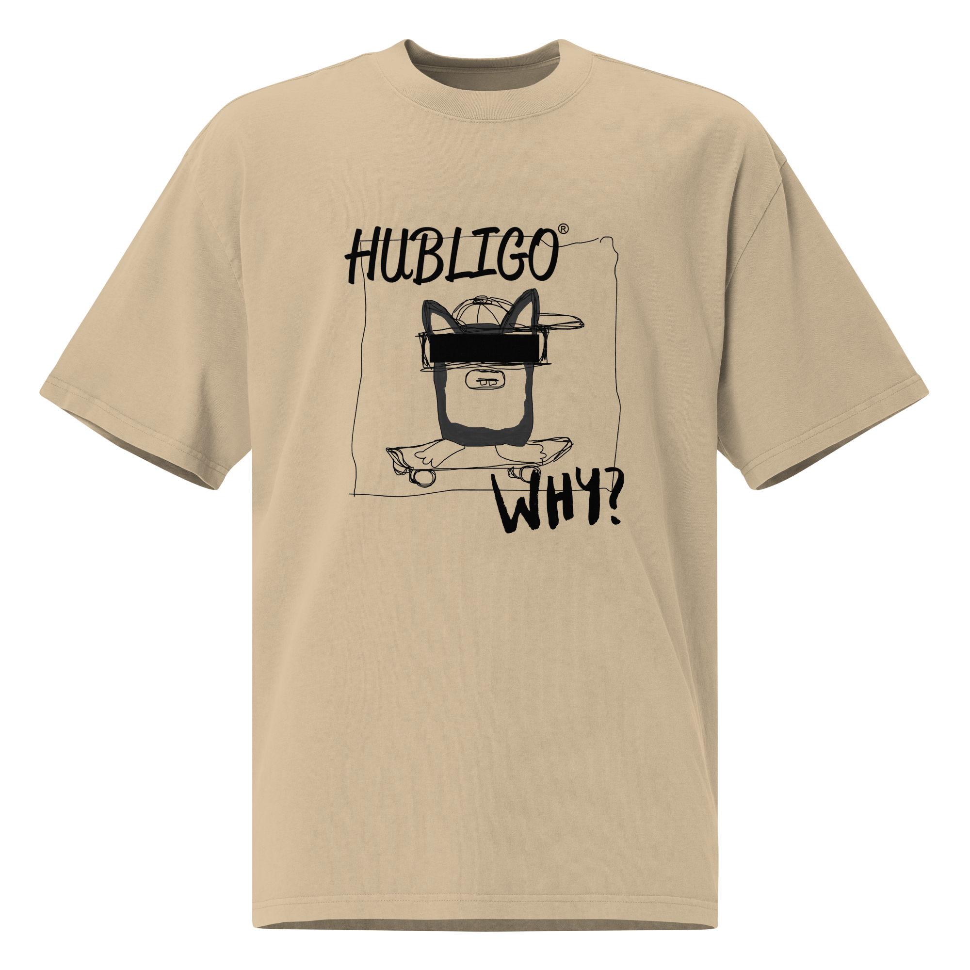 TSHIRT HUBLIGO SKATER oversized faded